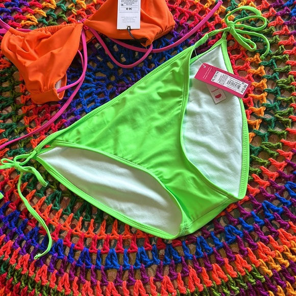 36B neon top and xhilaration XL neon bottoms - Picture 3 of 9